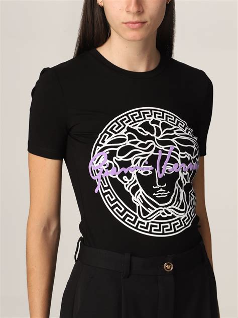 women's versace t-shirt|versace long sleeve shirts women's.